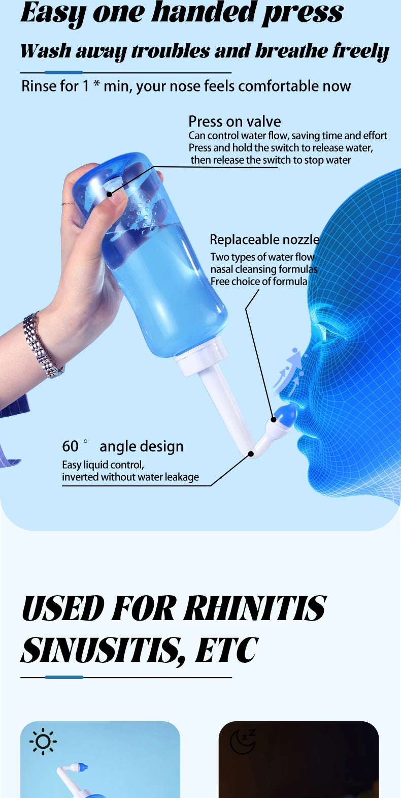 Nasal Irrigation for Easy Breathing